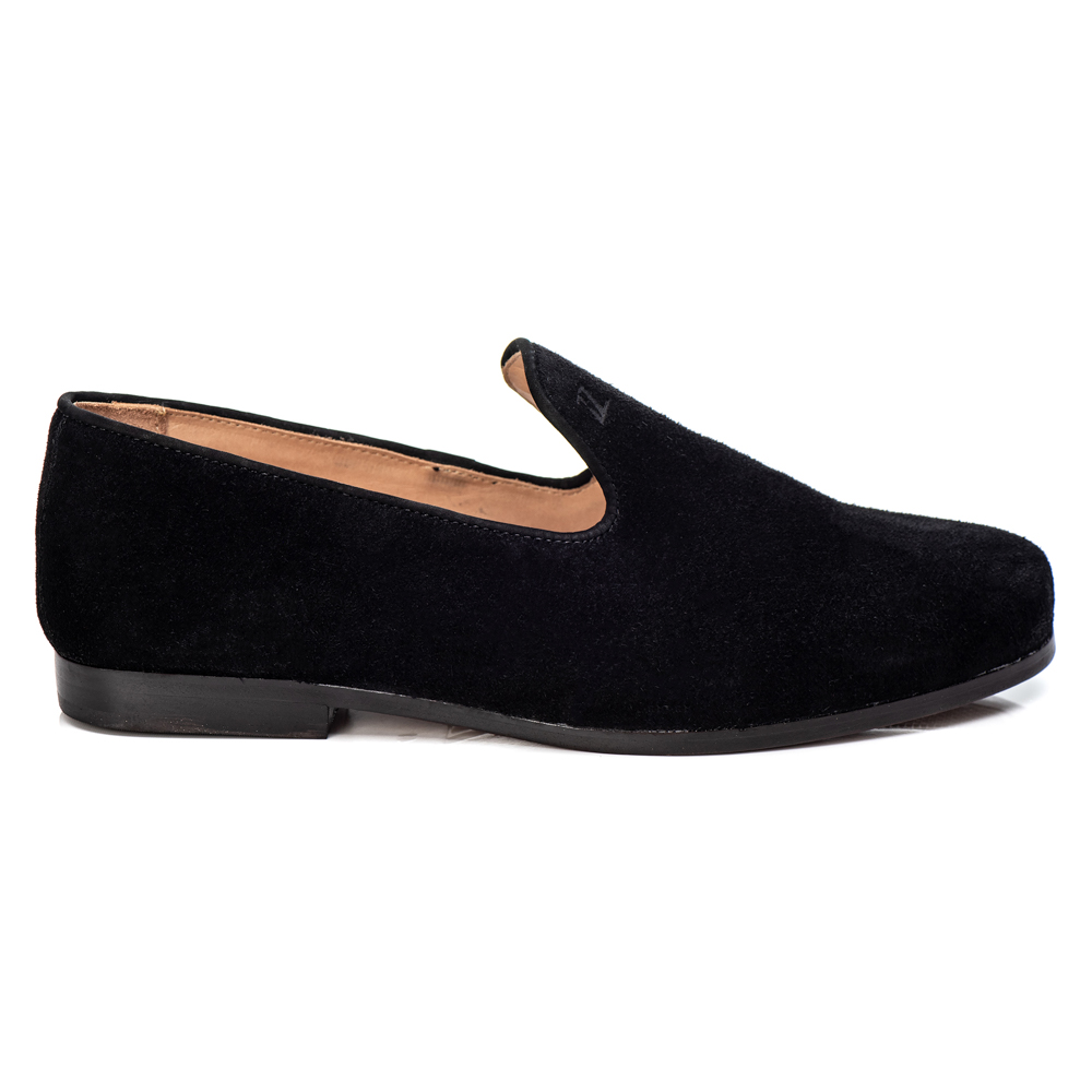 Loafer em Couro Camurça Preto