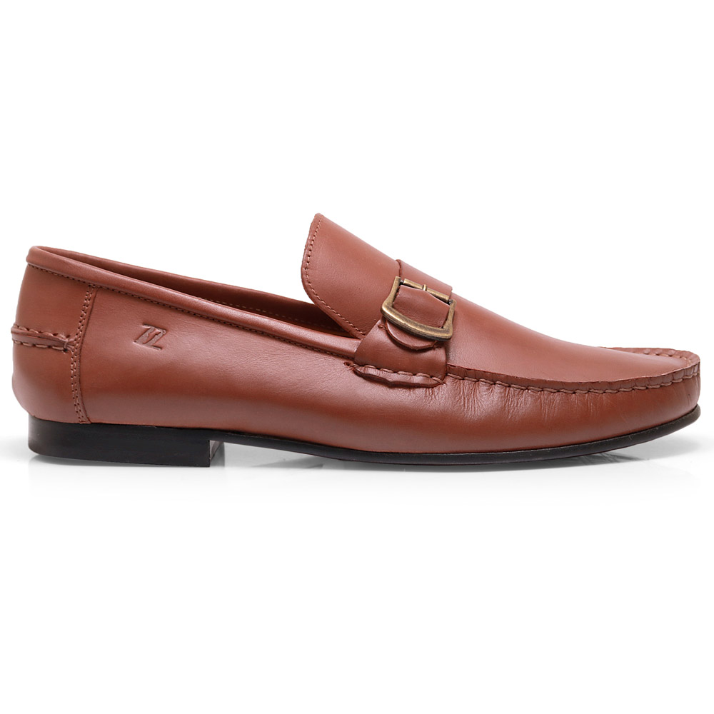 Mocassim Argentino com Fivela Caramelo