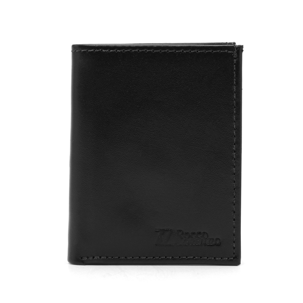 Carteira Masculina em Couro Preto