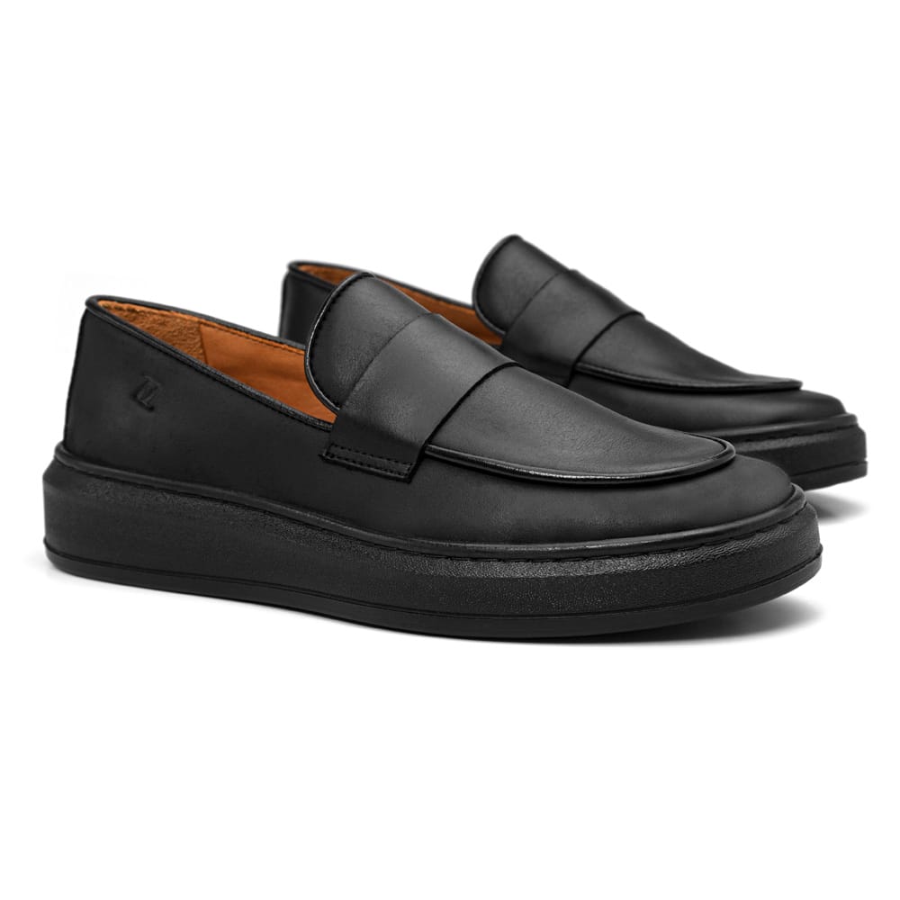 Loafer preto Rocco modelo 5314